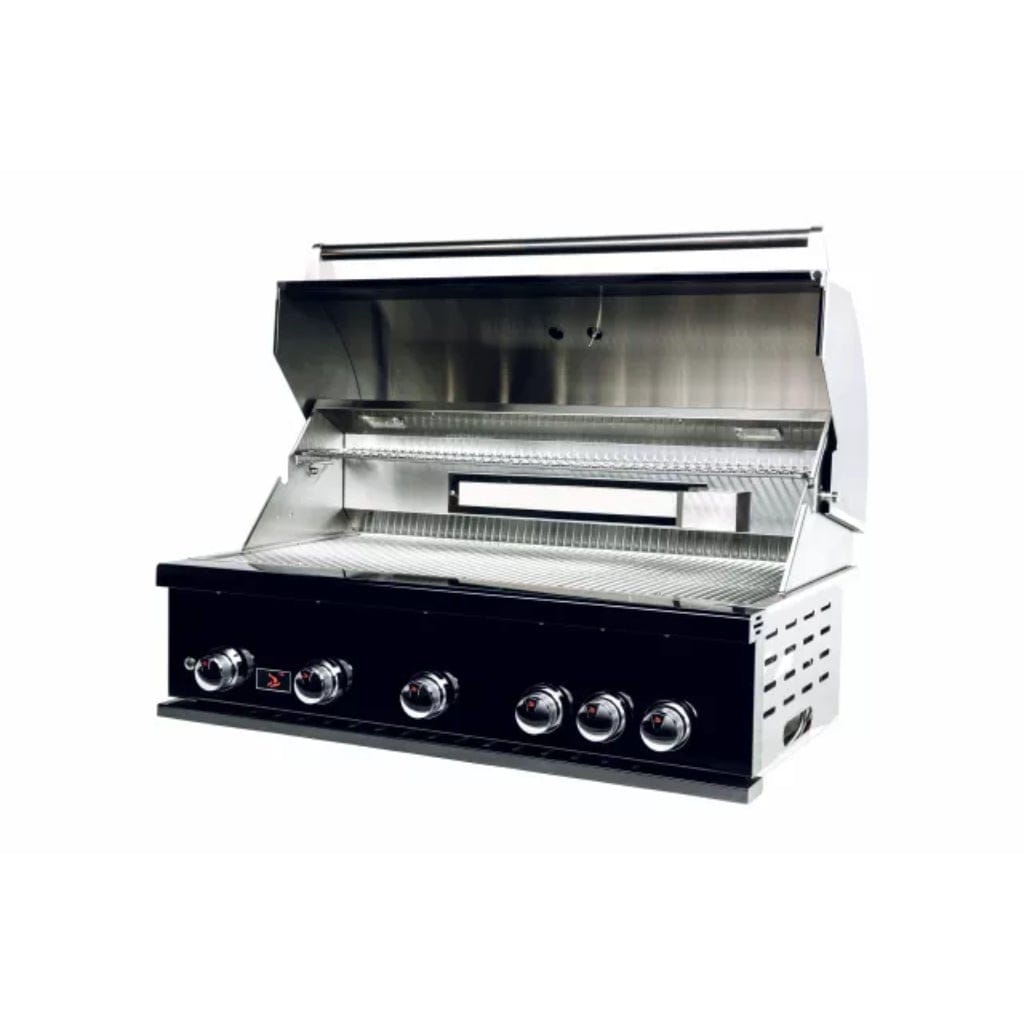 Bonfire Outdoor Prime 500 Series 42" Black Stainless Steel 5-Burner Built-In Natural Gas Grill With Infrared Rear Burner