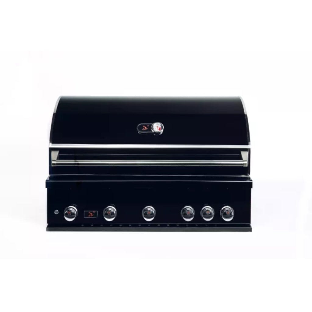 Bonfire Outdoor Prime 500 Series 42" Black Stainless Steel 5-Burner Built-In Natural Gas Grill With Infrared Rear Burner