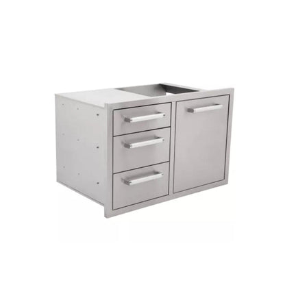 Bonfire Outdoor Triple Drawer & Trash Can Combo