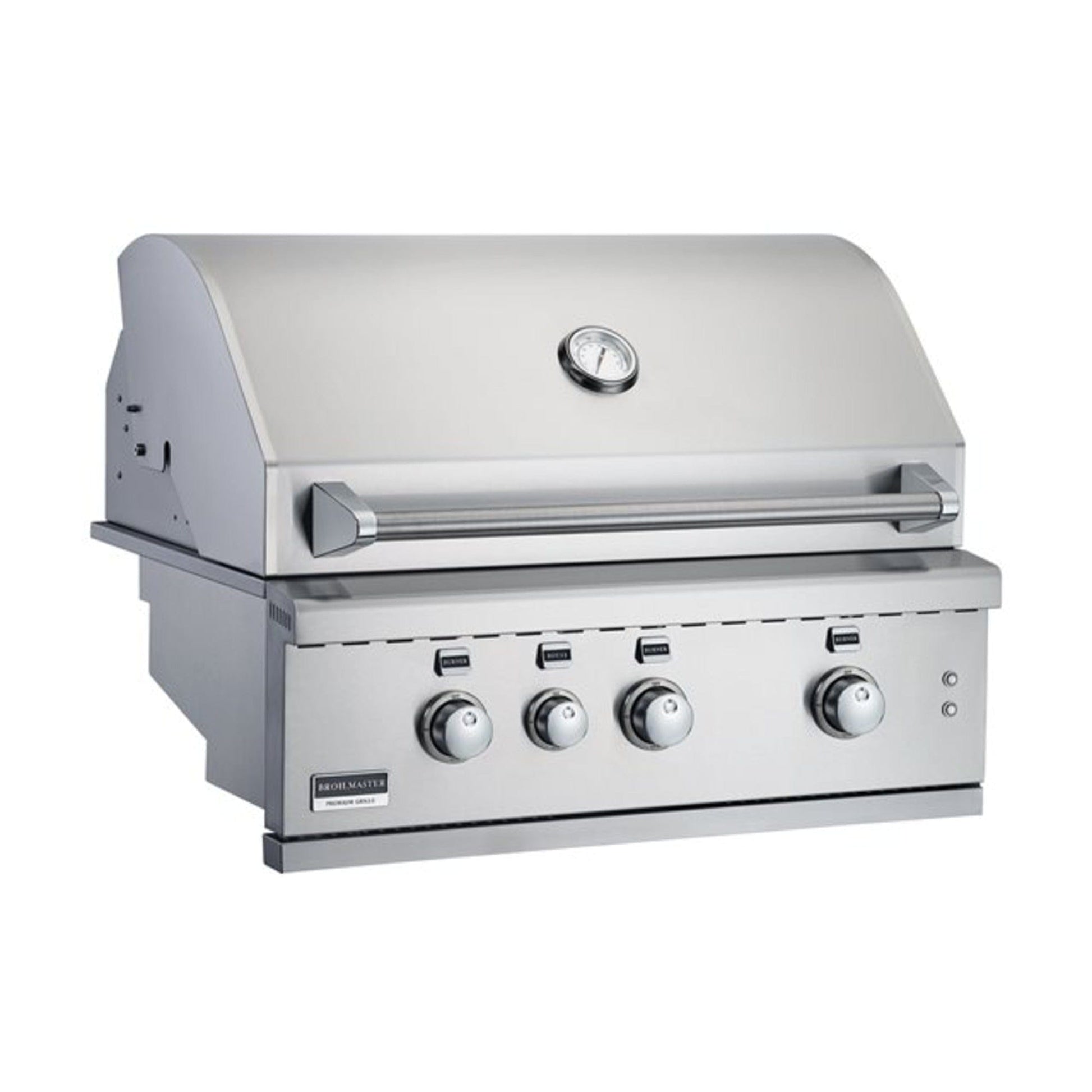 Broilmaster B-Series 32" 4-Burner Stainless Steel Propane Grill Head With Built-In Infrared Burner and Cooking Lights