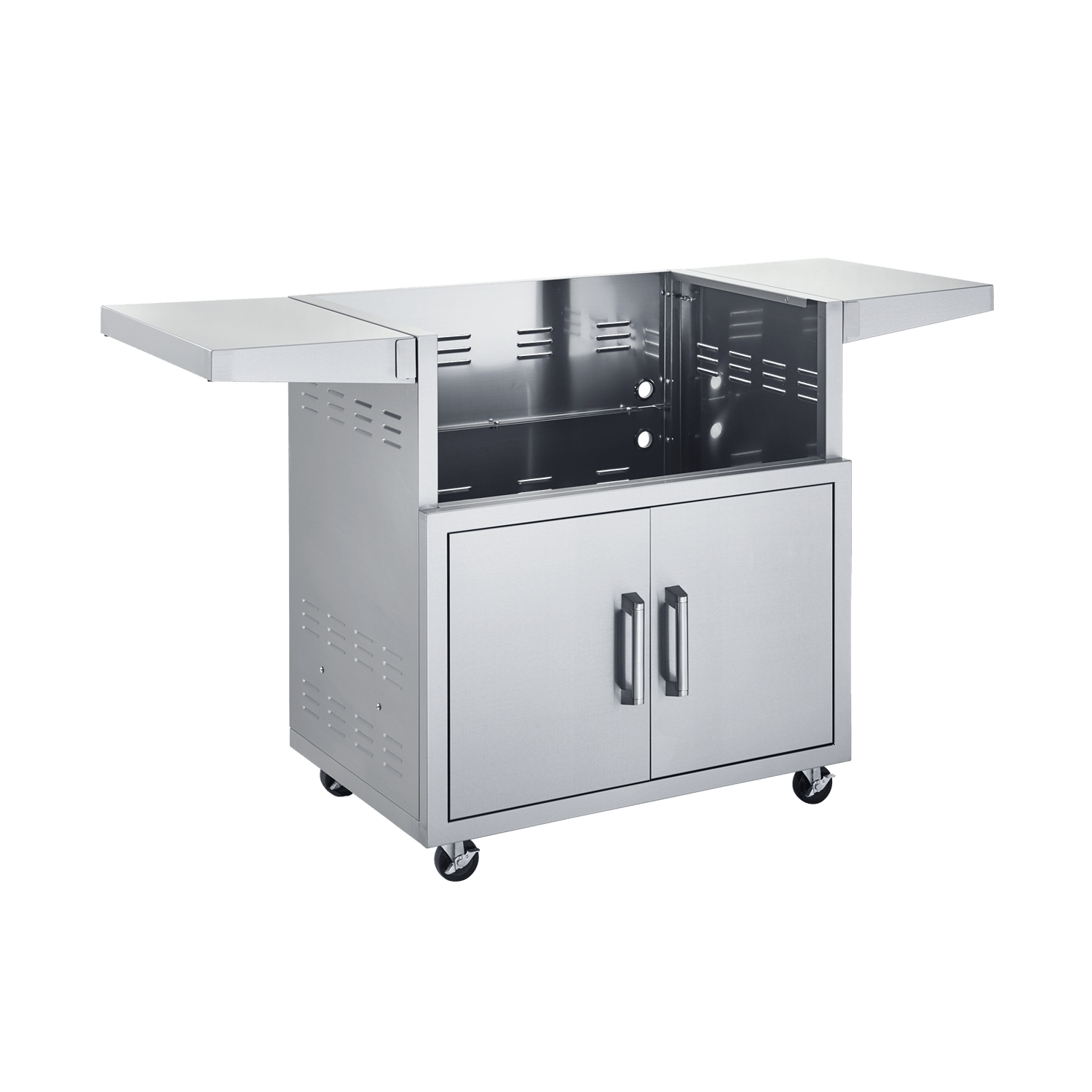 Broilmaster B-Series 32" Stainless Steel Freestanding Cart With 2-Doors and Side Shelves