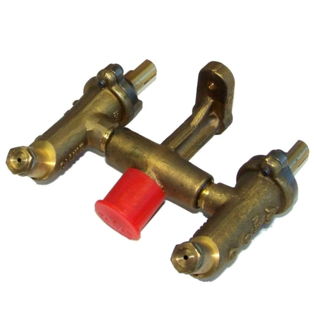 Broilmaster B069751 45 Degree Twin Propane Gas Valve Assembly for P5, D5, S5 and S2