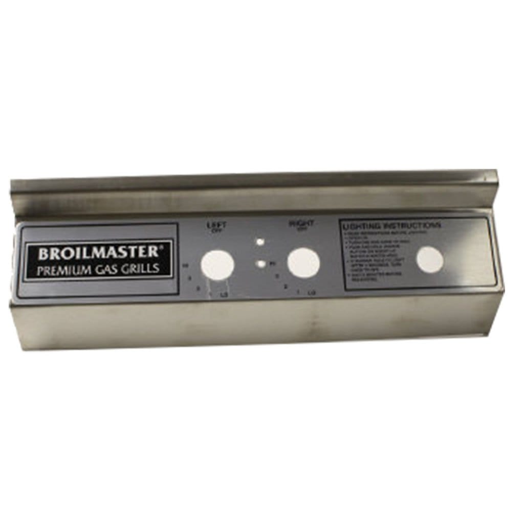 Broilmaster B101515 Stainless Steel Control Panel and Label Assembly for P4X