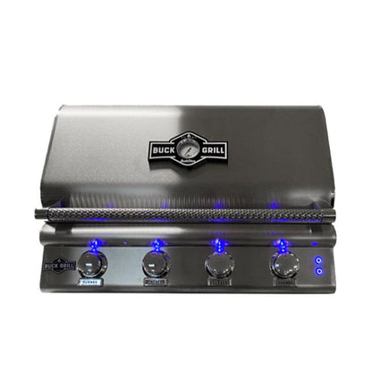 Buck Grill 4-Burner 32" Freestanding Natural Gas Grill With Portable Cart