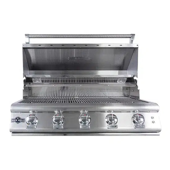 Buck Grill 5-Burner 40" Freestanding Natural Gas Grill With Portable Cart