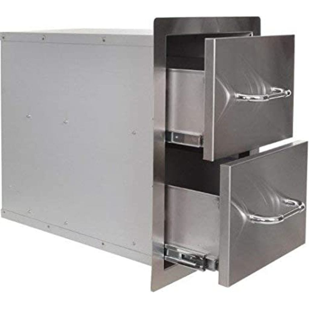 Bull 15" Stainless Steel Double Drawer
