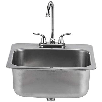 Bull 19" Stainless Steel Large Sink and Faucet