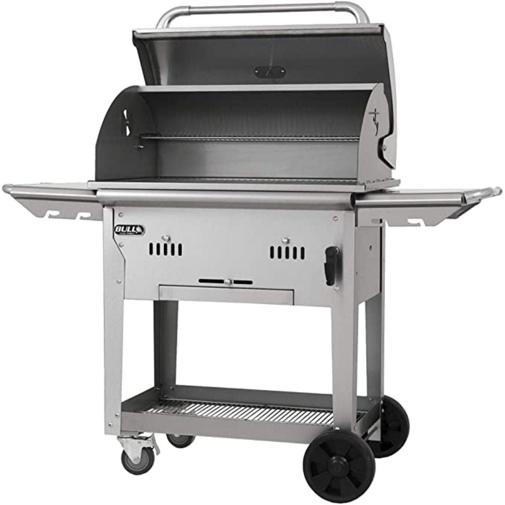Bull 30" Stainless Steel Bison Charcoal Grill Complete Cart