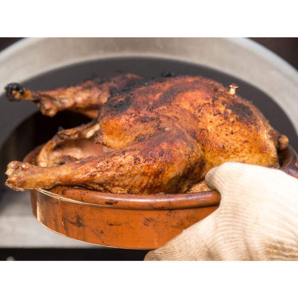 Chicago Brick Oven CBO-750 38" x 28" Hybrid Wood/Natural Gas Countertop Pizza Oven With Solar Black Hood (Residential)