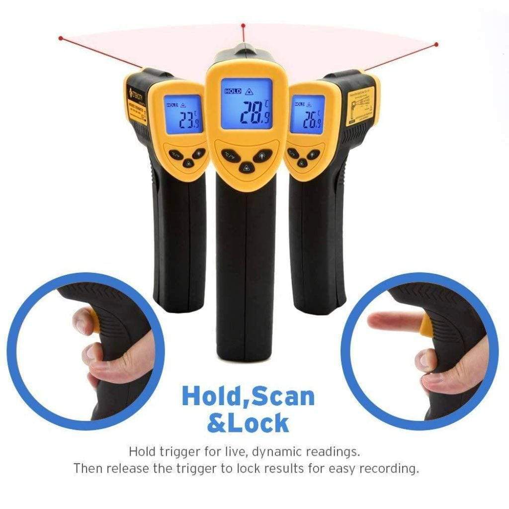 Digital Laser Temperature Gun Oven Temperature Meter Infrared Thermometer  Meat Food Cooking BBQ IR Thermometer