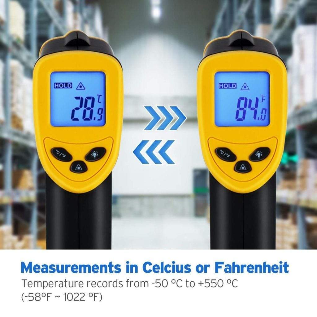 Digital Lasergrip Infrared Laser Thermometer Non-contact