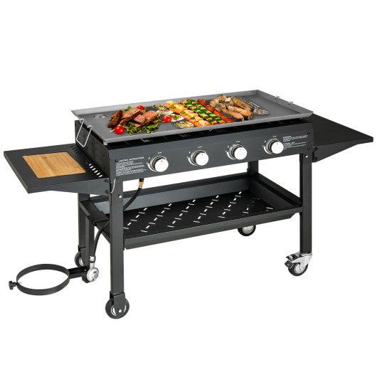Propane 150000 BTU Double 2 Burner Gas Cooker Stand Stove Outdoor BBQ Grill