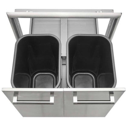 Coyote 26" Stainless Steel Pull Out Trash and Recycle