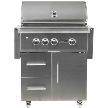 Coyote 30″ S-Series 4-Burner Freestanding Natural Gas Grill with RapidSear Infrared Burner & Rotisserie