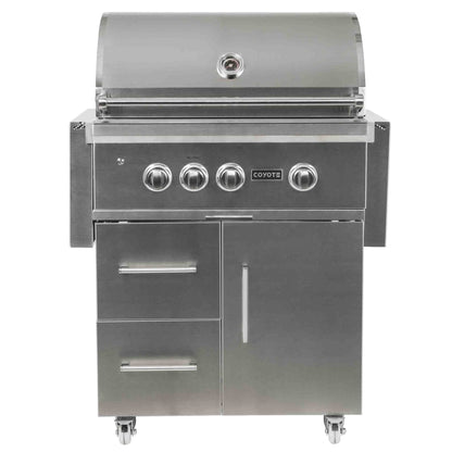 Coyote 30″ S-Series 4-Burner Freestanding Natural Gas Grill with RapidSear Infrared Burner & Rotisserie