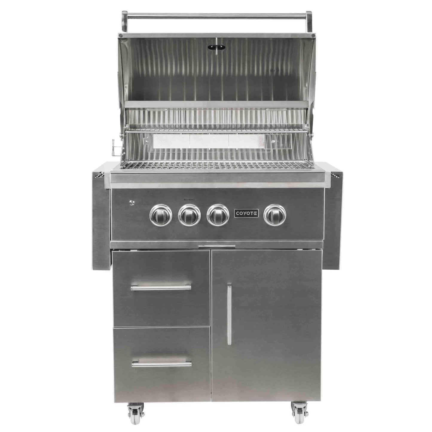 Coyote 30″ S-Series 4-Burner Freestanding Propane Gas Grill with RapidSear Infrared Burner & Rotisserie