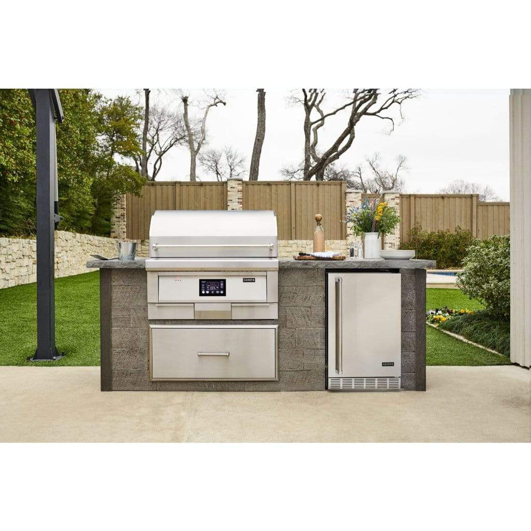 Coyote 36 Built In Pellet Grill Grill Collection