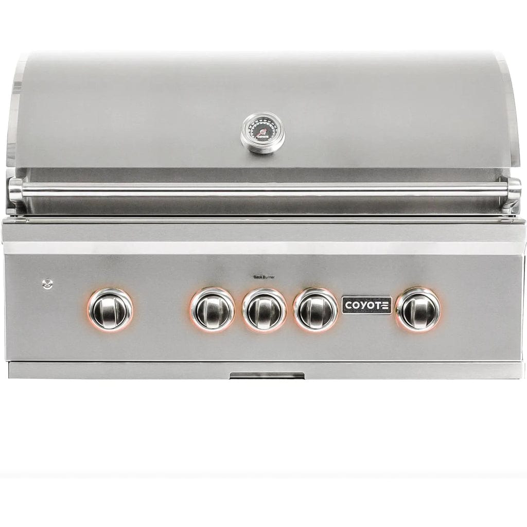 Coyote 36″ S-Series 5-Burner Built-In Propane Gas Grill with RapidSear Infrared Burner & Rotisserie
