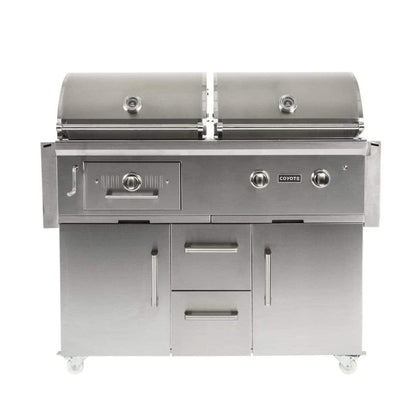 Coyote 50" 2-Burner Built-in Liquid Propane Gas and Charcoal Hybrid Grill