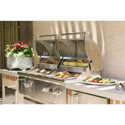 Coyote 50" 2-Burner Built-in Liquid Propane Gas and Charcoal Hybrid Grill