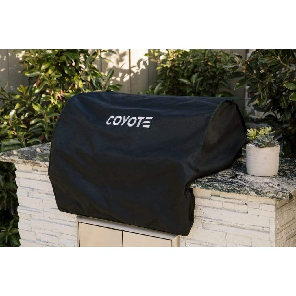 Coyote Black Vinyl Cover for 28" Built-In Gas Grills
