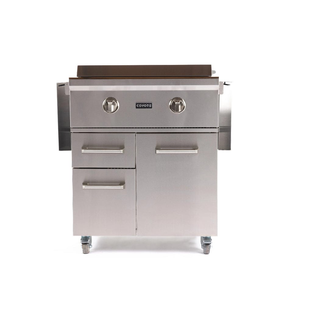 Coyote Cart for 30" Flat Top Built-In Gas Grill
