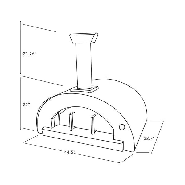 Cru Pro 90 45" Outdoor Wood-Fired Pizza Oven