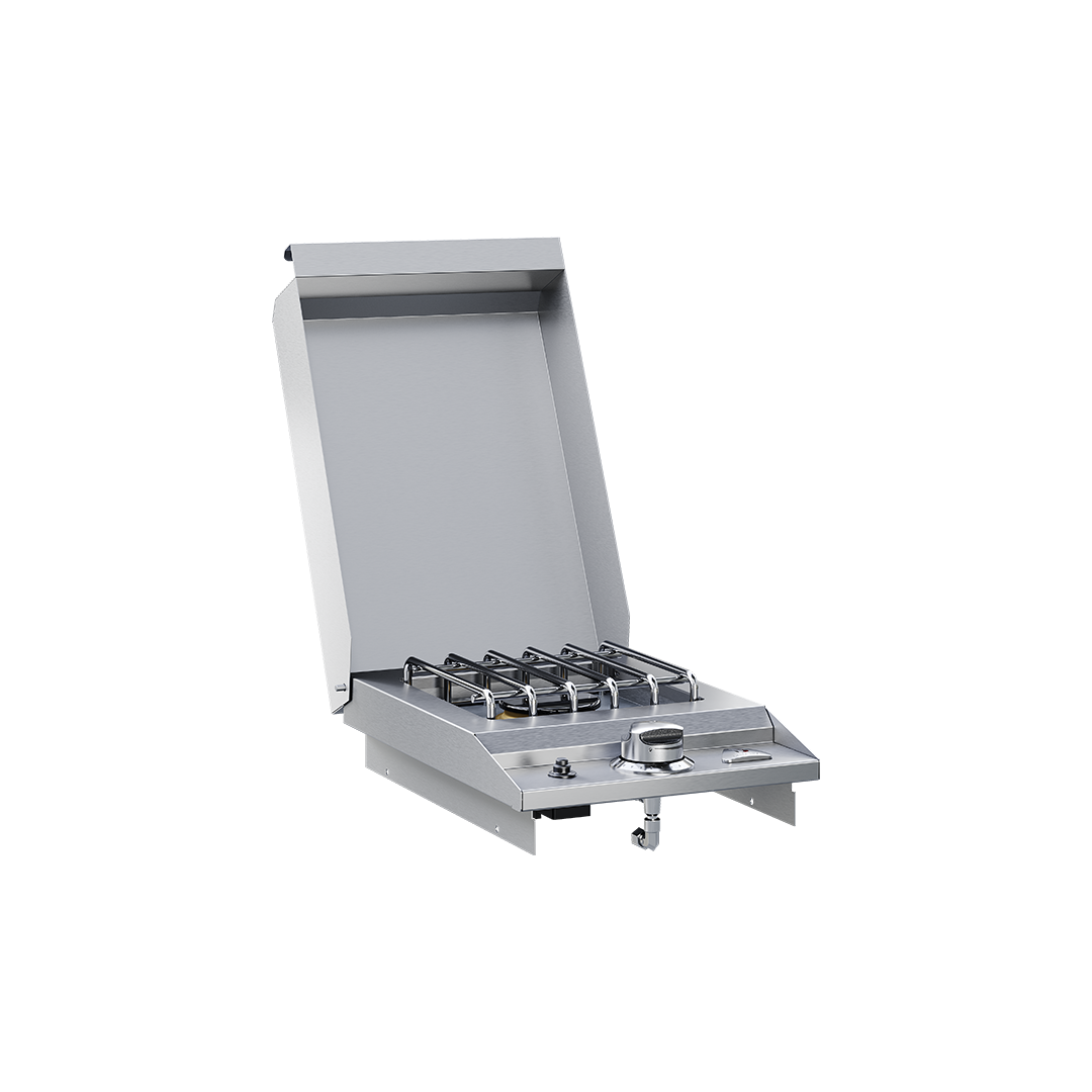 Delta Heat 12" Stainless Steel Drop In Natural Gas Single Side Burner