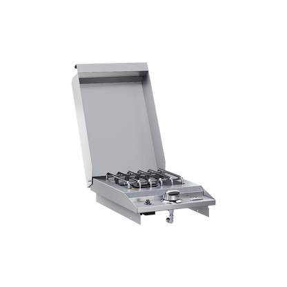Delta Heat 12" Stainless Steel Drop In Natural Gas Single Side Burner