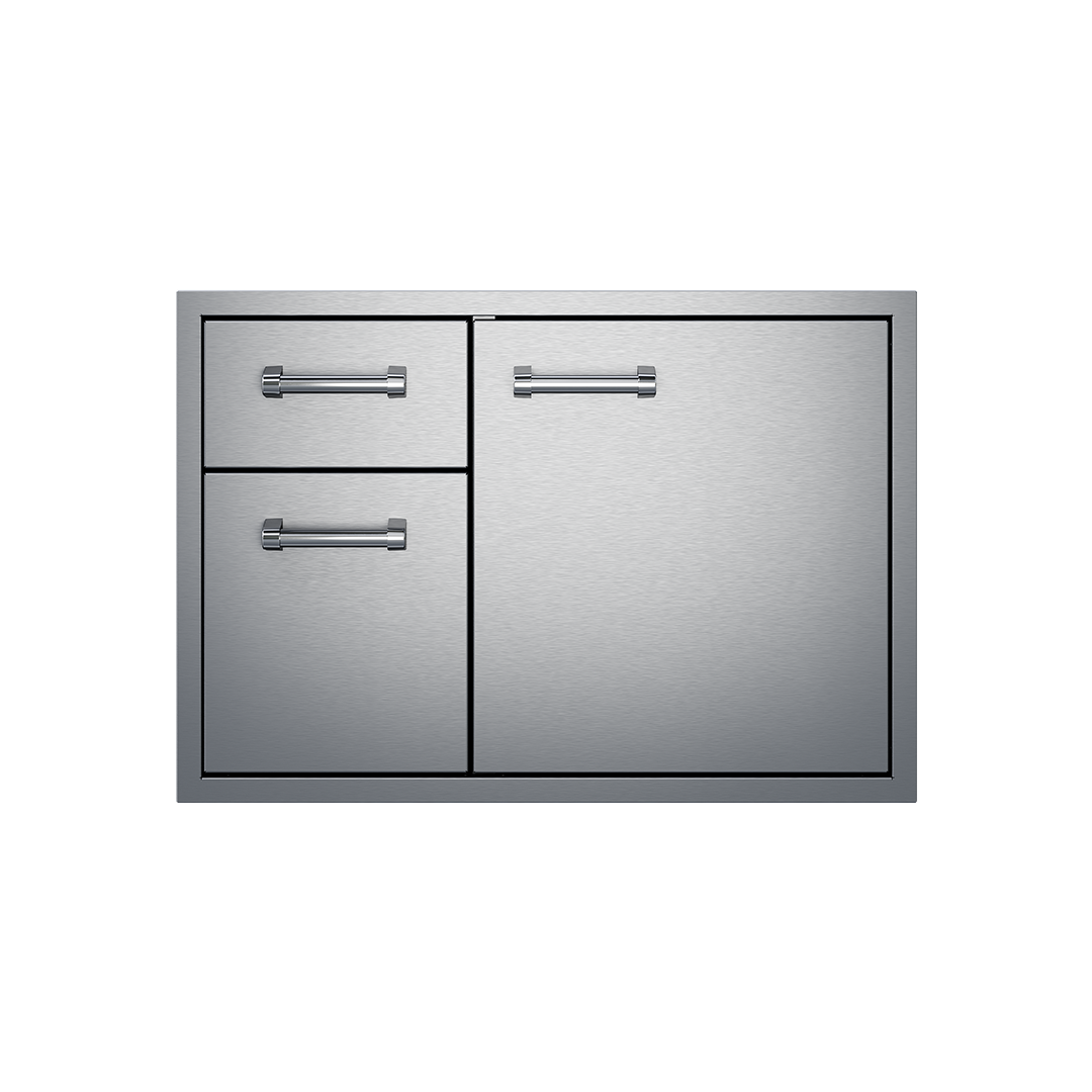 Delta Heat 30" Stainless Steel 2-Drawer Door Combo