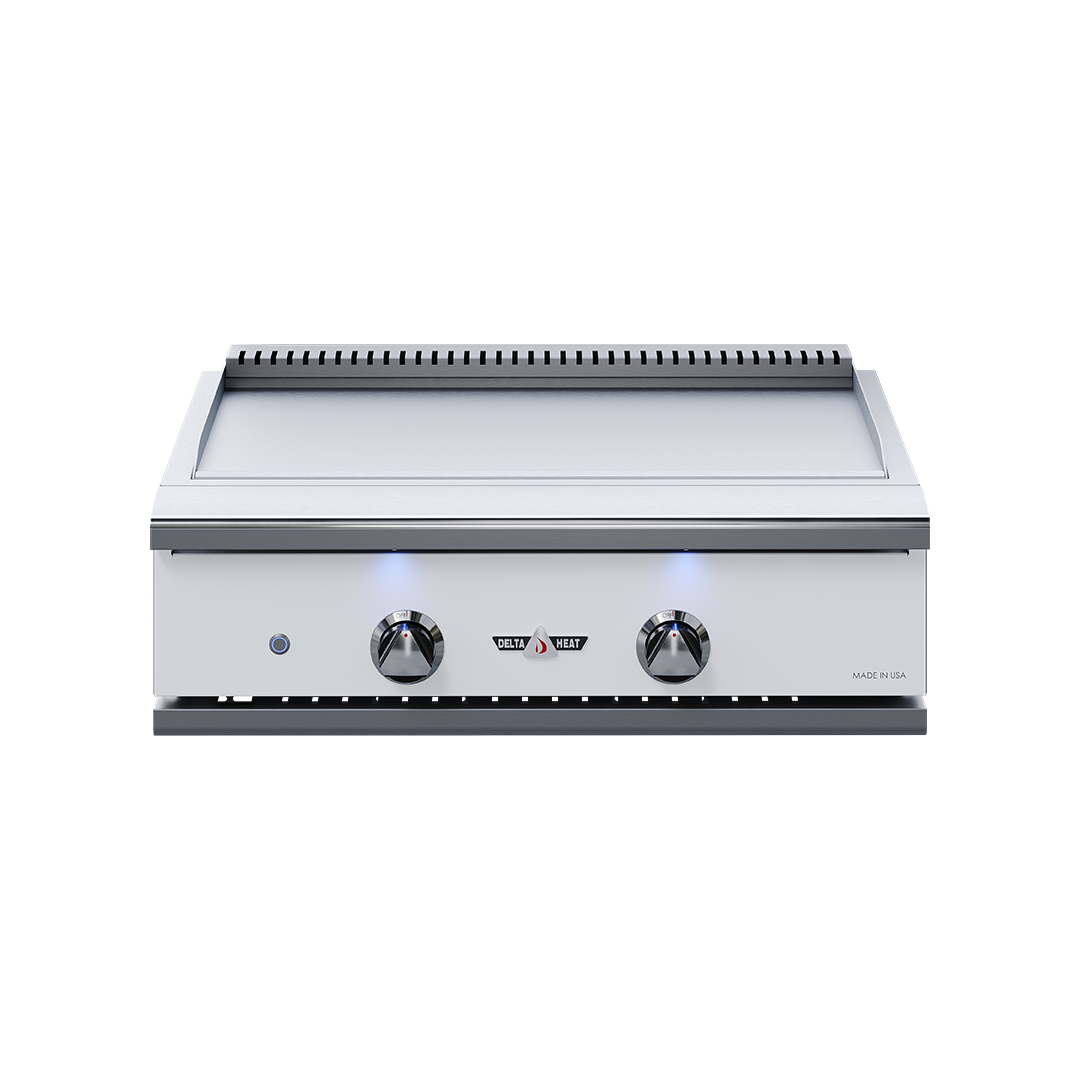 Delta Heat 32" White Control Panel Liquid Propane Gas Teppanyaki Grill