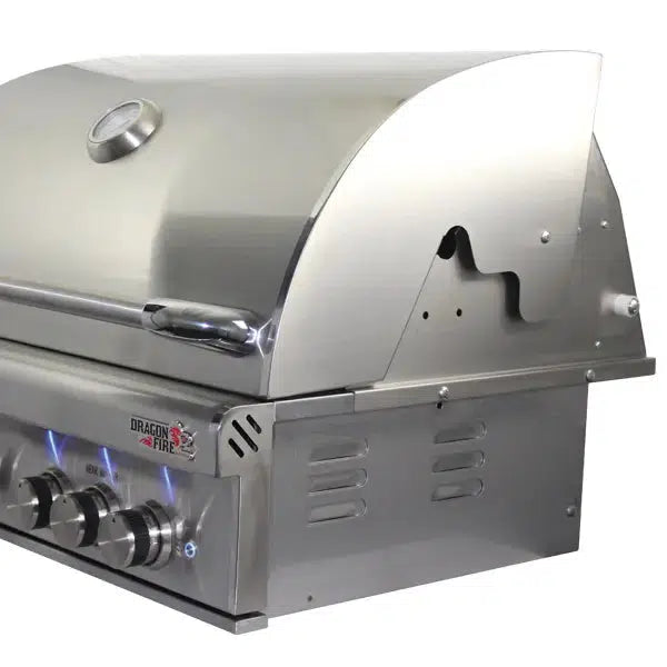 Dragon Fire DF32-P 32" 4-Burner Stainless Steel Built-In Propane Gas Grill Head
