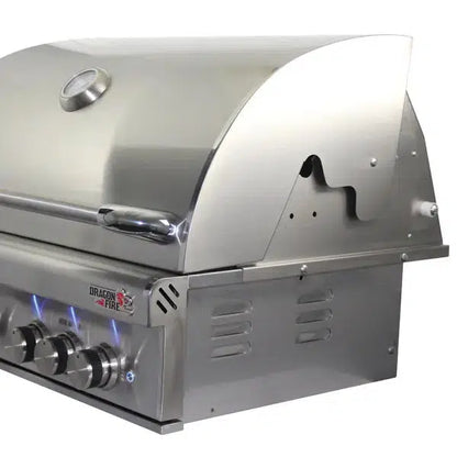 Dragon Fire DF32-P 32" 4-Burner Stainless Steel Built-In Propane Gas Grill Head