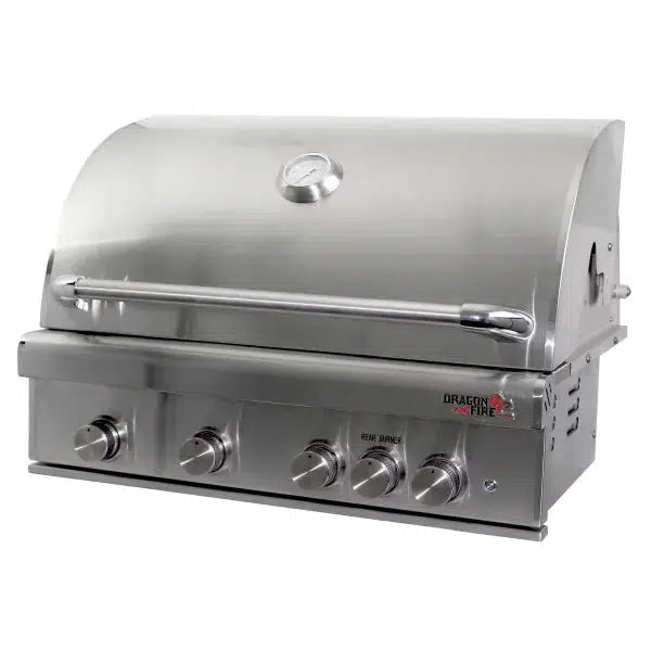 Dragon Fire DF32-P 32" 4-Burner Stainless Steel Built-In Propane Gas Grill Head