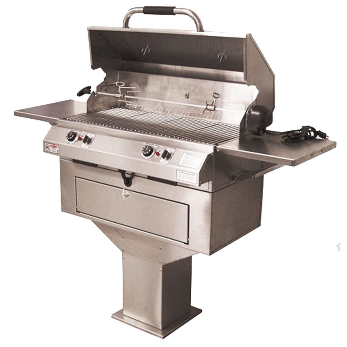 ElectriChef Ruby 32” Pedestal- Base Dual Control Outdoor Electric Grill