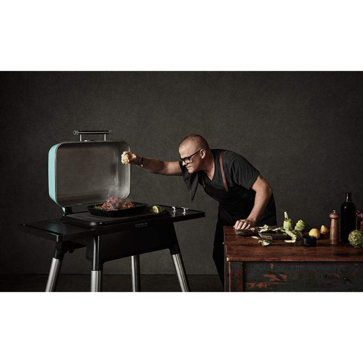 Everdure 46" FORCE™ 2 Burner Gas Grill with High Hood and Stand