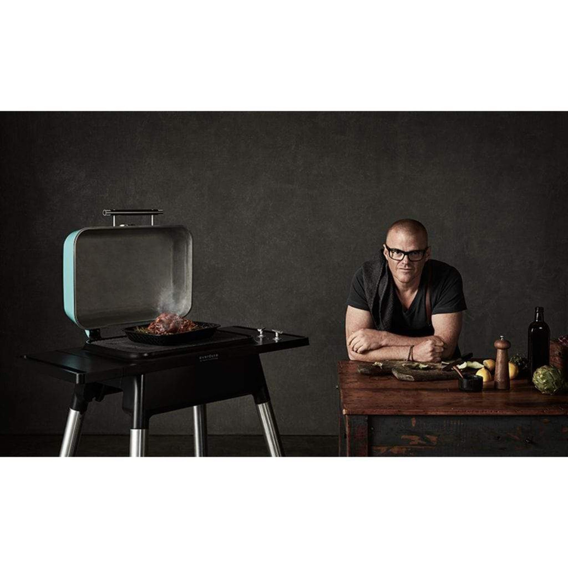 Everdure 46" FORCE™ 2 Burner Gas Grill with High Hood and Stand