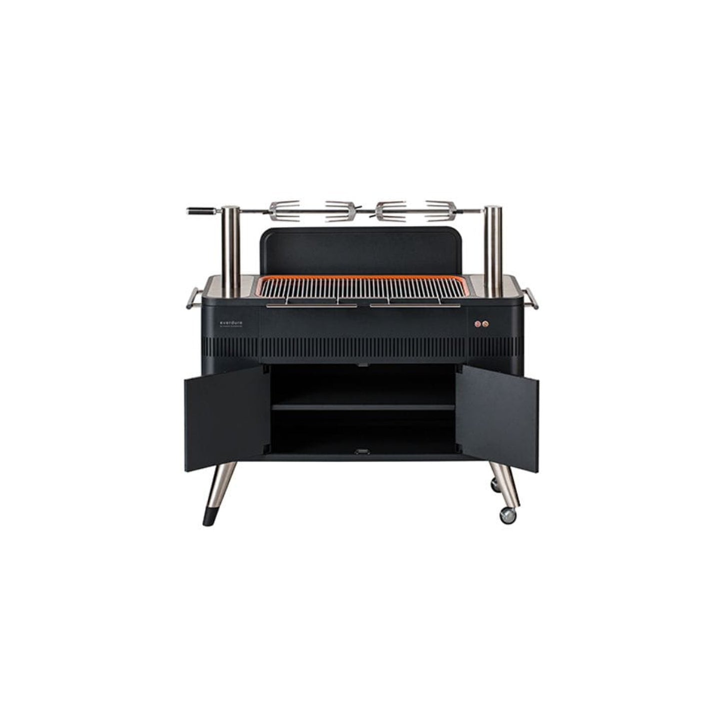 Everdure 54" HUB Grill, Charcoal BBQ with Electric Element & Rotisserie
