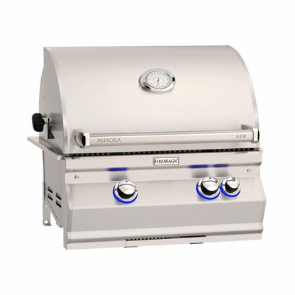 Fire Magic 24" 2-Burner Aurora A430i Built-In Gas Grill w/ Analog Thermometer