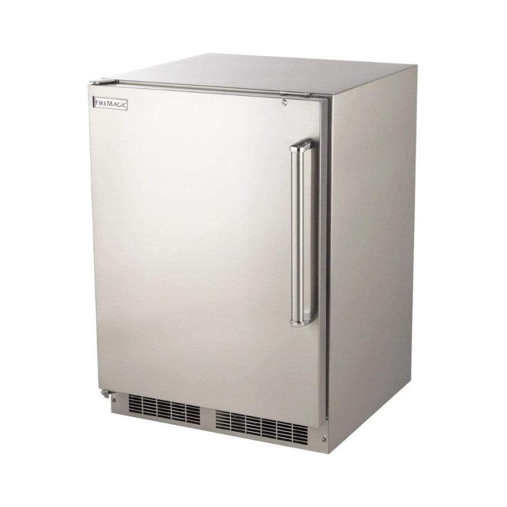 Fire Magic 24" 3589-DR/L Outdoor Rated Compact Refrigerator w/ Stainless Steel Premium Door