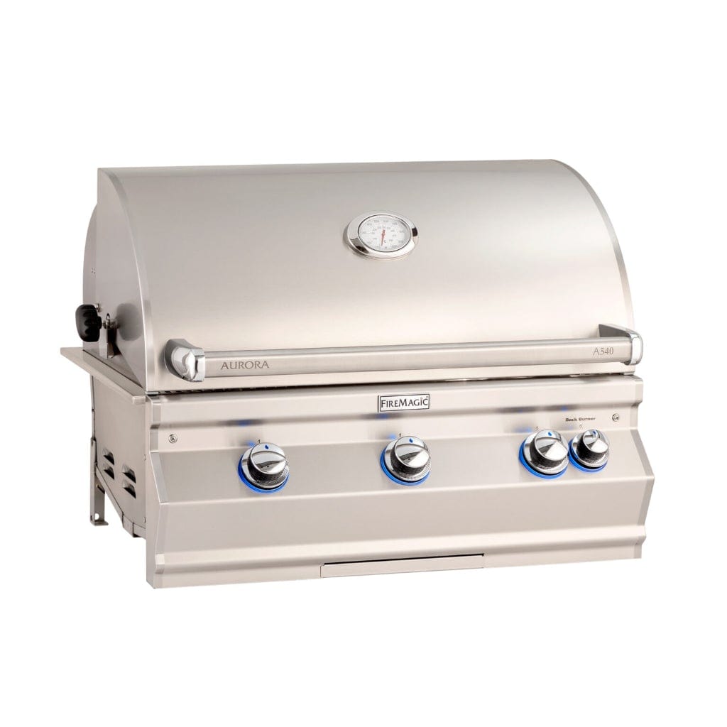 Fire Magic 30" 3-Burner Aurora A660i Built-In Gas Grill w/ Rotisserie & Analog Thermometer