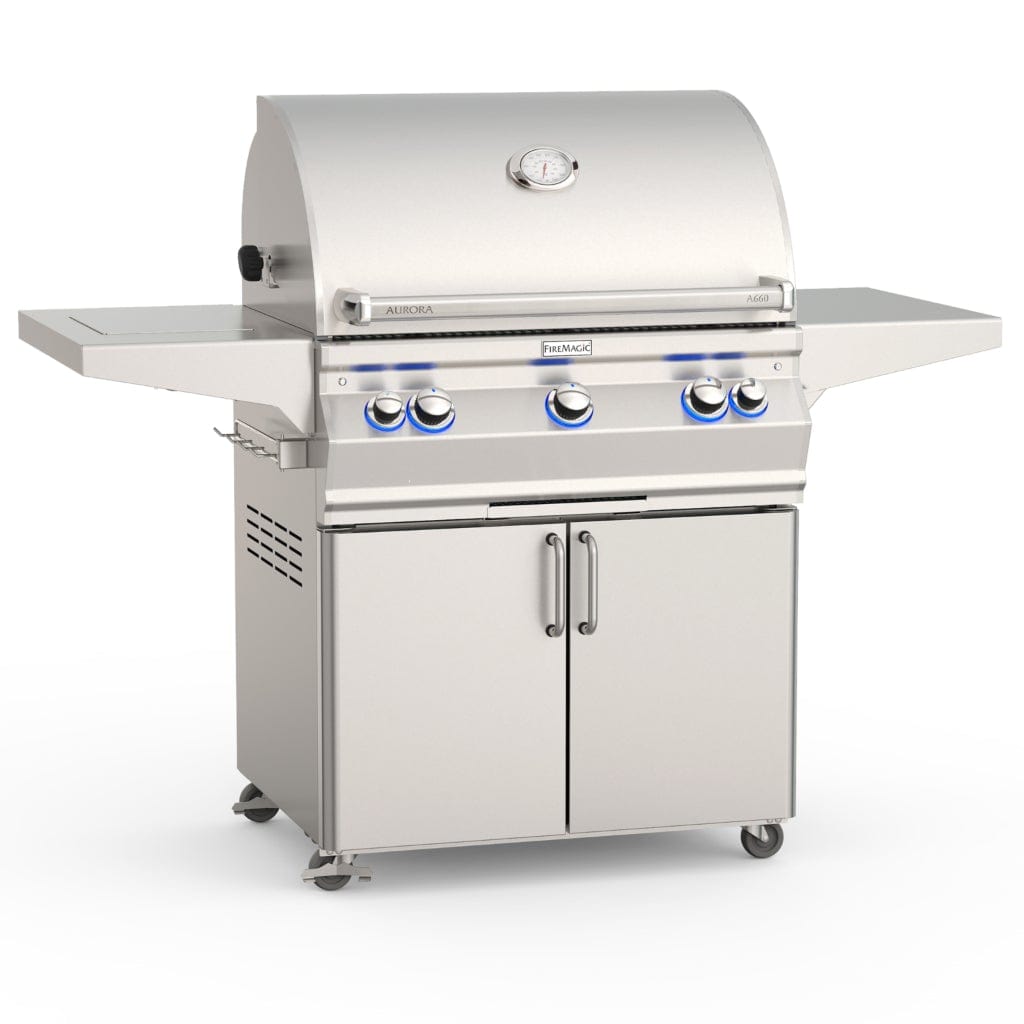 Fire Magic 30" 3-Burner Aurora A660s Gas Grill w/ Rotisserie & Analog Thermometer
