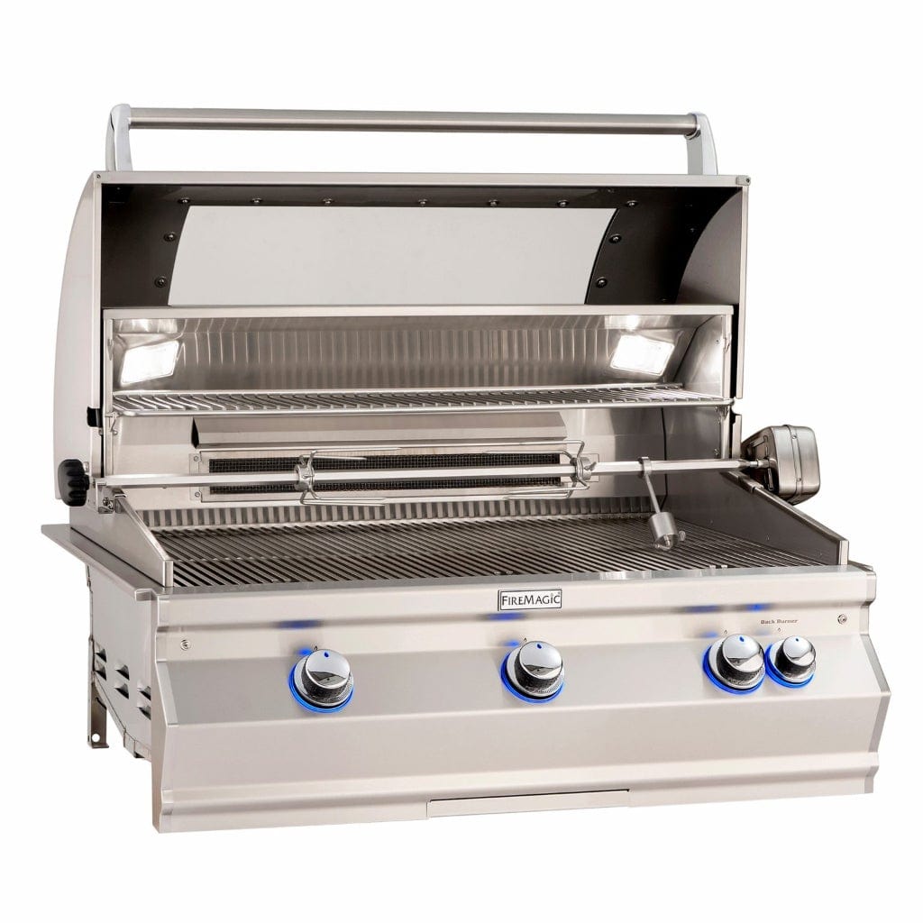 Fire Magic 36" 3-Burner Aurora A790i Built-In Gas Grill w/ Rotisserie & Analog Thermometer