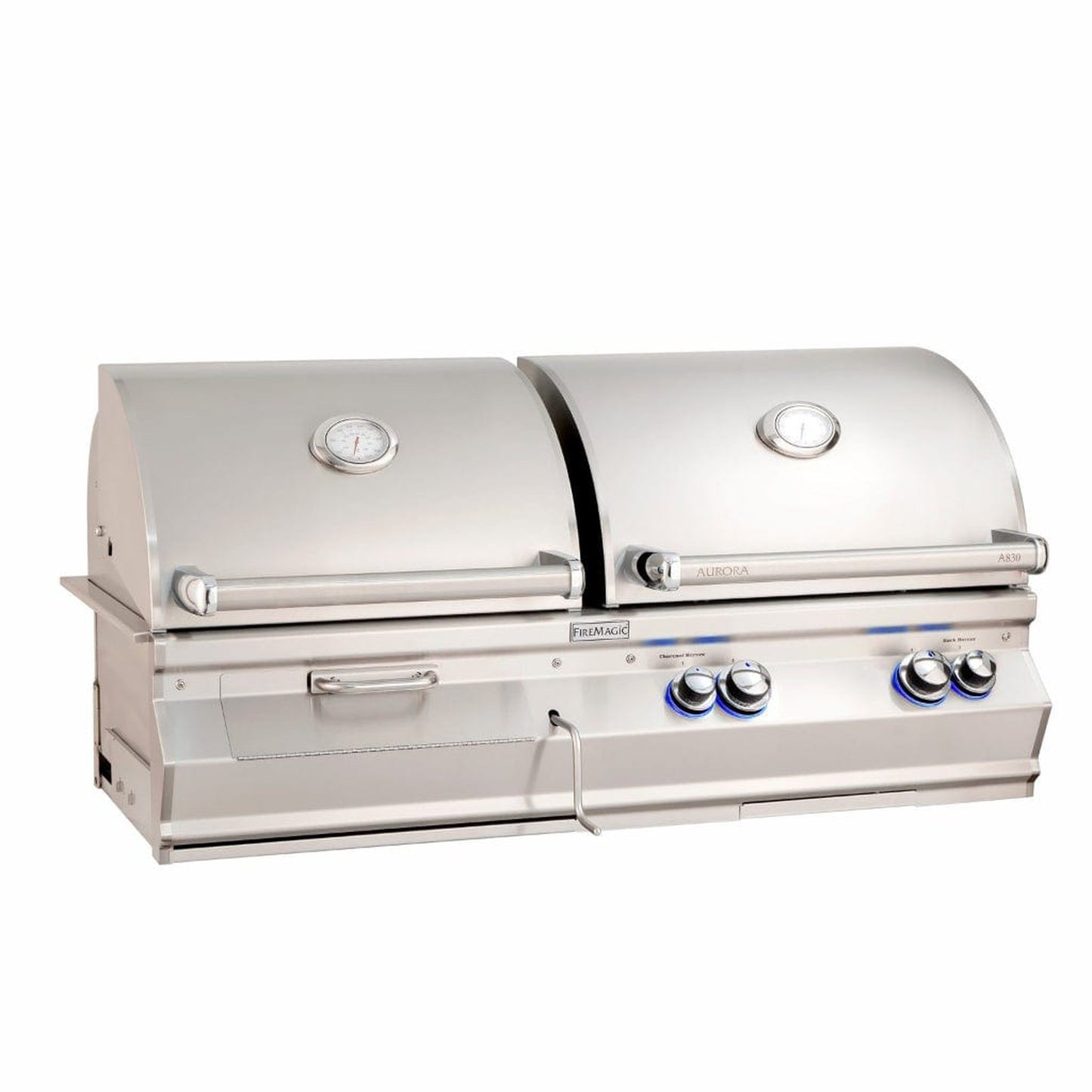 Fire Magic 46" 3-Burner Aurora A830i Built-In Gas/Charcoal Combo Grills w/ Analog Thermometers