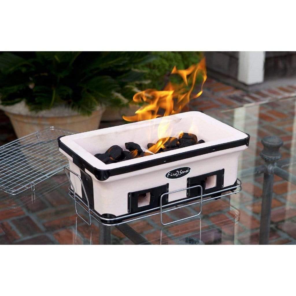 Fire Sense 18" Large Yakatori Ceramic Tabletop Charcoal Grill