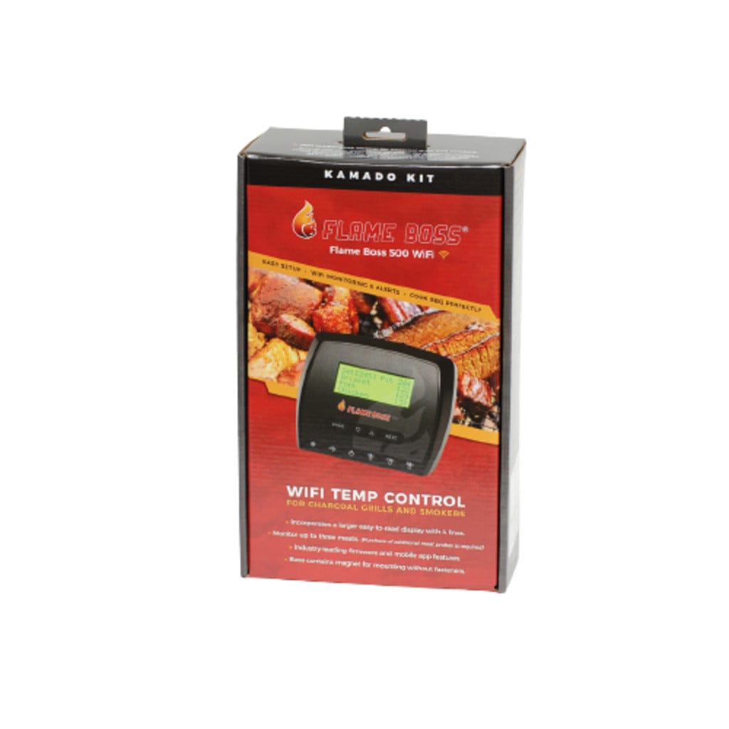 Flame Boss 500-WiFi Kamado Smoker Controller and Blower Kit with LCD Display
