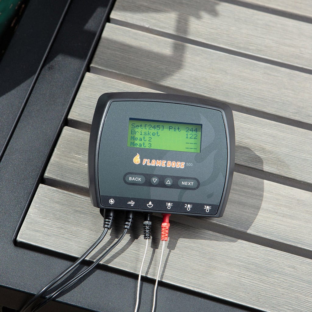 Flame Boss 500-WiFi Kamado Smoker Controller and Blower Kit with LCD Display