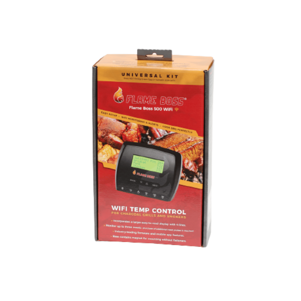 Flame Controller Flame Boss 500-WiFi Universal Smoker Controller and Blower Kit with LC ...