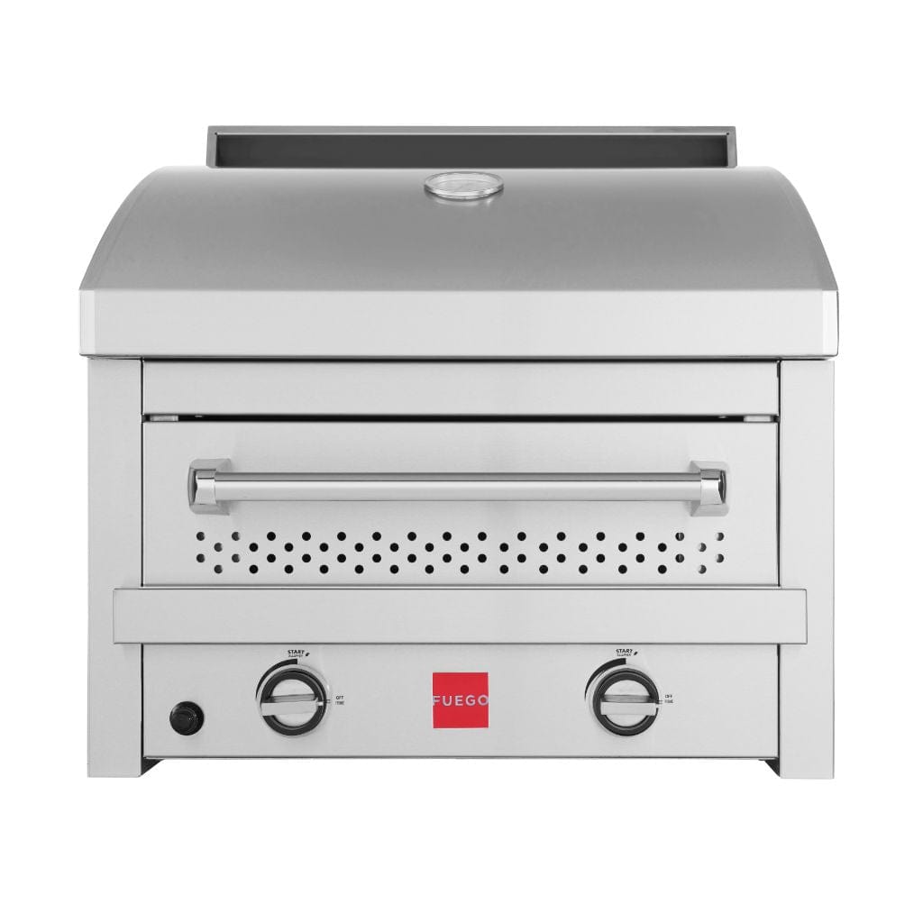 Fuego 27" 2-Burmer F27S-Pizza Table Top All 304 Stainless Steel Natural Gas Pizza Oven
