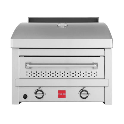 Fuego 27" 2-Burmer F27S-Pizza Table Top All 304 Stainless Steel Propane Pizza Oven